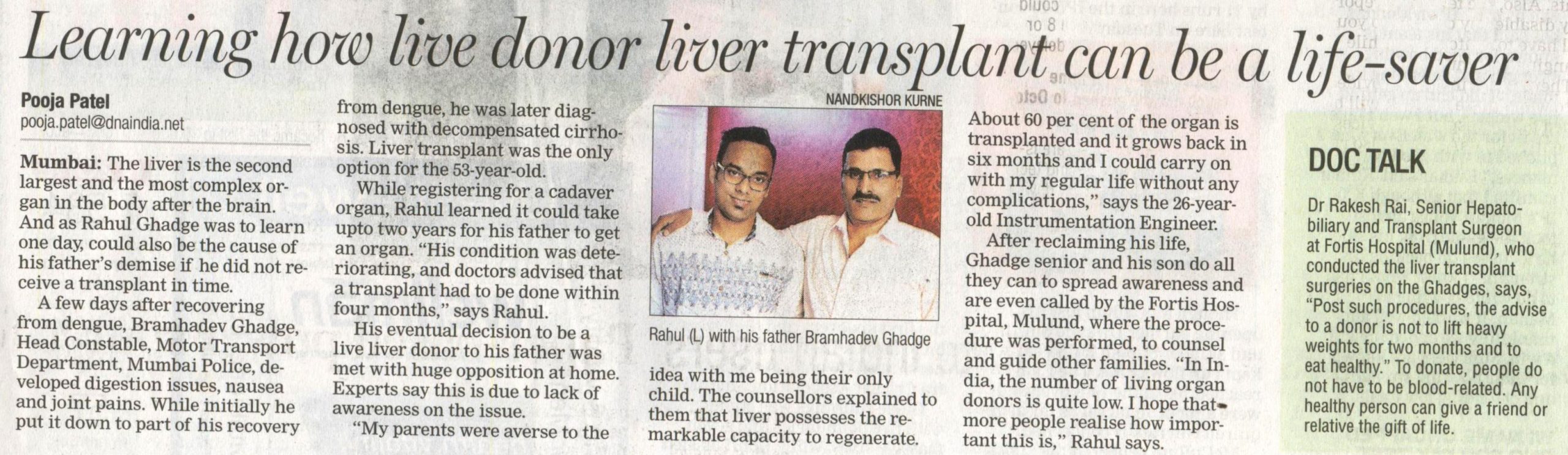 Learning how live donor liver transplant can be a life-saver